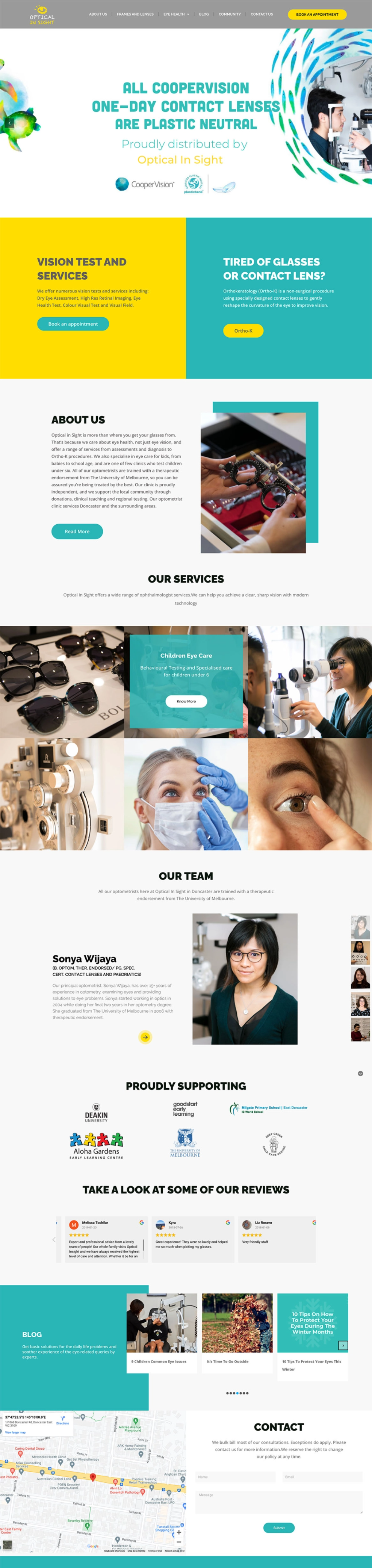Optical In Sight Website